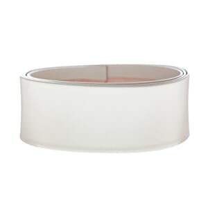 Skinnlist, kvit, 4 cm