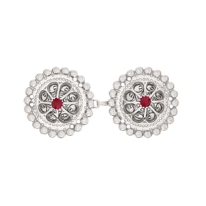 Spenne, oks. m/raud stein, syhull