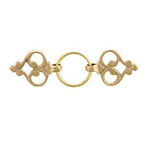 Beltebeslag med ring nr 8, messing